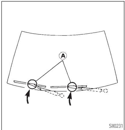 INFINITI Q45 - MÉCANISME DE RÉGLAGE DE LA POSITION ARRÊT - 1