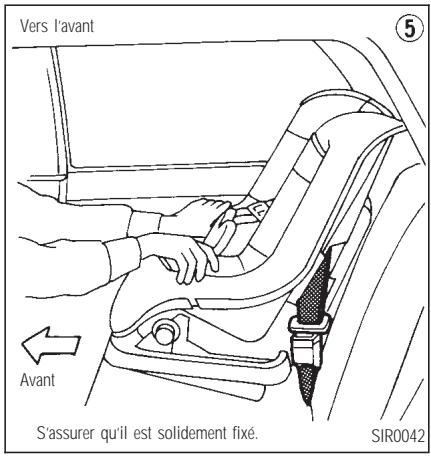 INFINITI Q45 - SIÉGES, DISPOSITIFS DE RETENUE ET SYSTÉMES DE COUSSIN GONFLABLE D'APPOINT - 2