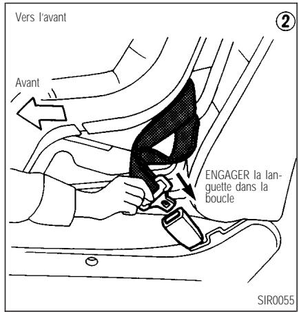 INFINITI Q45 - SIÉGES, DISPOSITIFS DE RETENUE ET SYSTÉMES DE COUSSIN GONFLABLE D'APPOINT - 2
