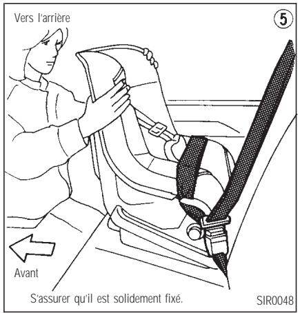 INFINITI Q45 - SIÉGES, DISPOSITIFS DE RETENUE ET SYSTÉMES DE COUSSIN GONFLABLE D'APPOINT - 1