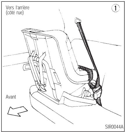 INFINITI Q45 - SIÉGES, DISPOSITIFS DE RETENUE ET SYSTÉMES DE COUSSIN GONFLABLE D'APPOINT - 1