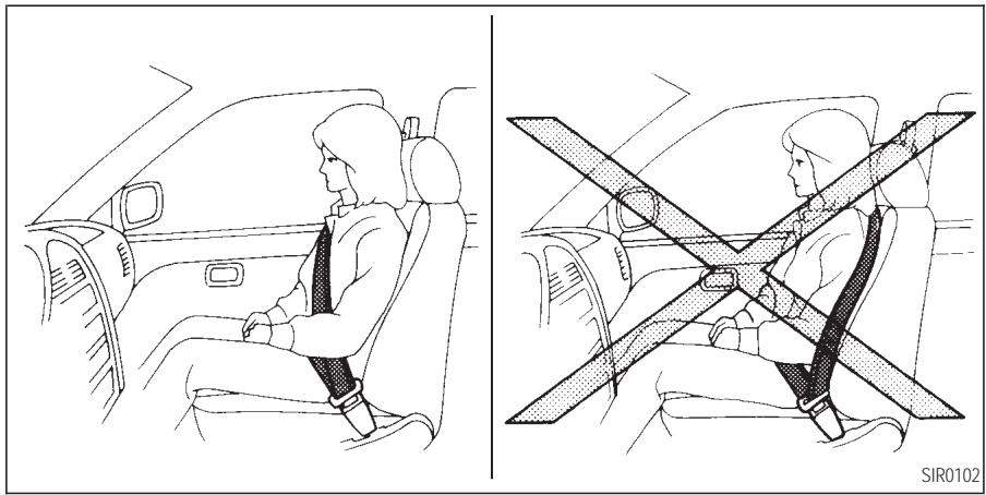 INFINITI Q45 - SIÉGES, DISPOSITIFS DE RETENUE ET SYSTÉMES DE COUSSIN GONFLABLE D'APPOINT - 1