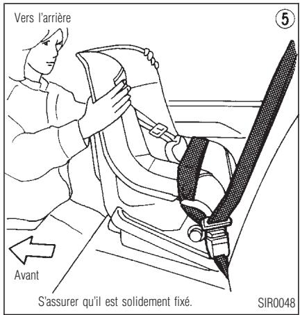 INFINITI QX4 - SIÉGES, DISPOSITIFS DE RETENUE ET SYSTÉMES DE COUSSIN GONFLABLE D'APPOINT - 1