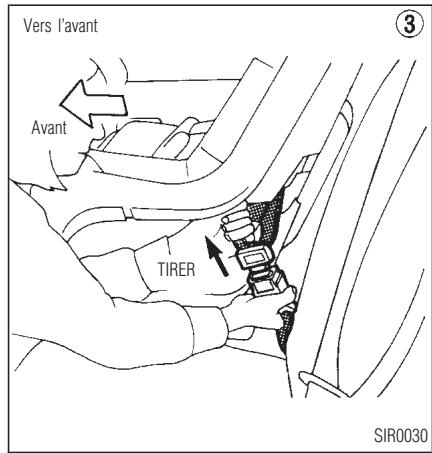 INFINITI QX4 - SIÉGES, DISPOSITIFS DE RETENUE ET SYSTÉMES DE COUSSIN GONFLABLE D'APPOINT - 2