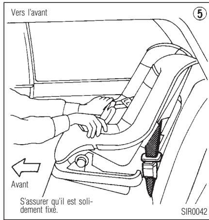 INFINITI QX4 - SIÉGES, DISPOSITIFS DE RETENUE ET SYSTÉMES DE COUSSIN GONFLABLE D'APPOINT - 3