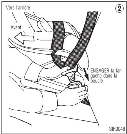 INFINITI QX4 - SIÉGES, DISPOSITIFS DE RETENUE ET SYSTÉMES DE COUSSIN GONFLABLE D'APPOINT - 1