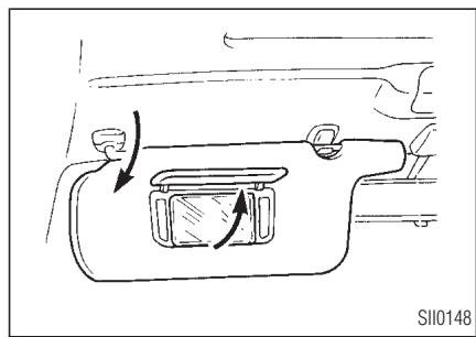 INFINITI QX4 - ÉCLAIRAGE DU MIROIR DE COURTOISIE - 1