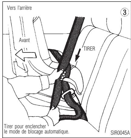 INFINITI QX4 - SIÉGES, DISPOSITIFS DE RETENUE ET SYSTÉMES DE COUSSIN GONFLABLE D'APPOINT - 2
