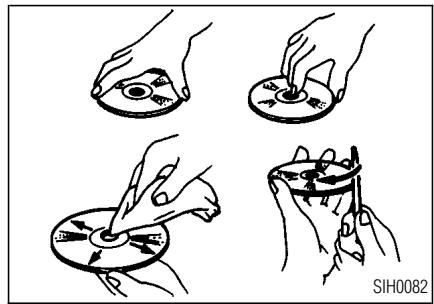 INFINITI QX4 - ENTRETIEN D'UN DISQUE COMPACT - 1