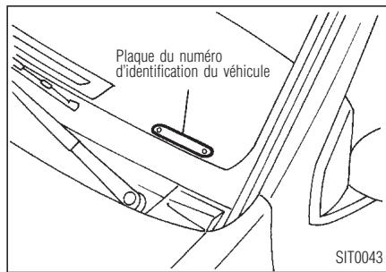 INFINITI QX4 - IDENTIFICATION DU VÉHICLE - 1