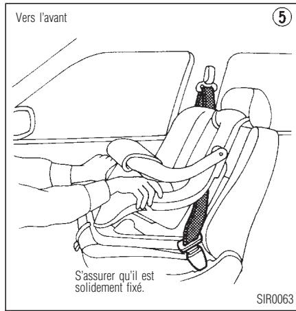 INFINITI QX4 - SIÉGES, DISPOSITIFS DE RETENUE ET SYSTÉMES DE COUSSIN GONFLABLE D'APPOINT - 3