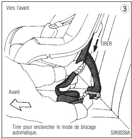 INFINITI QX4 - SIÉGES, DISPOSITIFS DE RETENUE ET SYSTÉMES DE COUSSIN GONFLABLE D'APPOINT - 1