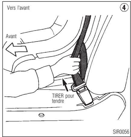 INFINITI QX4 - SIÉGES, DISPOSITIFS DE RETENUE ET SYSTÉMES DE COUSSIN GONFLABLE D'APPOINT - 2