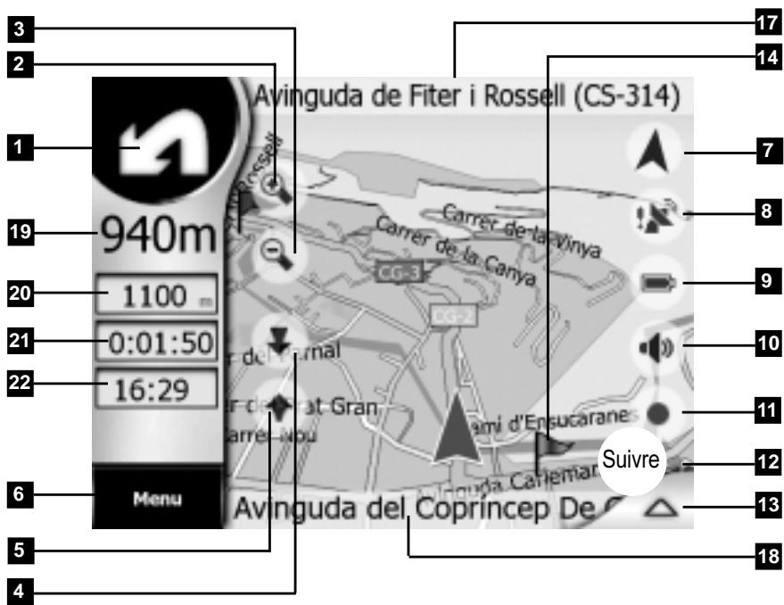 MYGUIDE 3100 - Sections d'itinétaire actif - 2