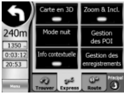 MYGUIDE 3100 - MENU "EXPRESS" - 1