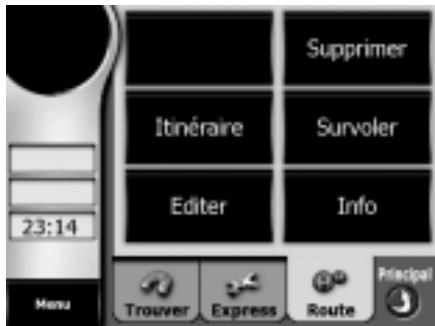 MYGUIDE 3100 - Menu "Route" - 1
