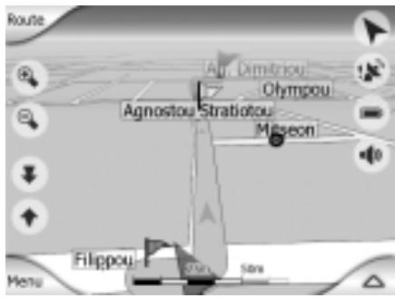MYGUIDE 3100 - Distance du trajet jusqu'au prochain carrefour (19) - 1