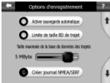 MYGUIDE 3100 - Options d'enregistrement - 2