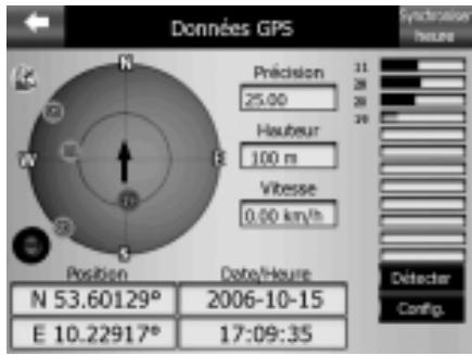 MYGUIDE 3100 - Ouverture du menu GPS principal - 1