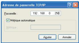 OLITEC SX 500 - Paramétrage du réseau pour PC / windows XP - 8