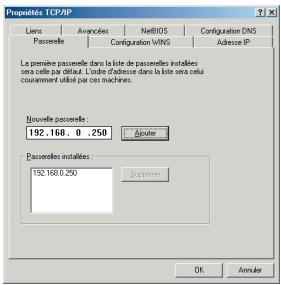 OLITEC SX 500 - Paramétrage du réseau pour PC / windows millennium - 4