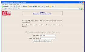 OLITEC SX 500 - Configuration du routeur modem ADSL pour windows, MAC OS et linux - 5