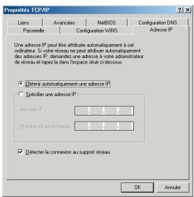OLITEC WF 200 - Paramétrage du réseau pour PC / Windows Millennium - 3