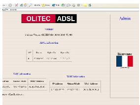 OLITEC WF 200 - Configuration du routeur modem ADSL pour Windows, Mac OS et Linux - 3