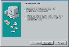 OLITEC WF 500 - Installation des pilotes USB pour windows 98SE - 2