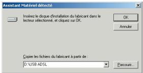 OLITEC WF 500 - Installation des pilotes USB pour windows 2000 pro - 4