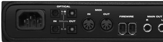 MOTU AUDIO EXPRESS 8PRE - Deux fois deux connecteurs Optical - 1