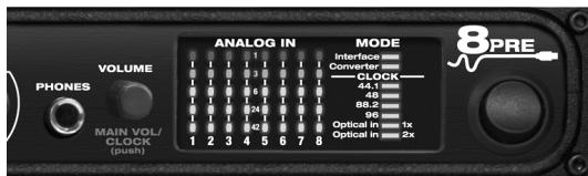 MOTU AUDIO EXPRESS 8PRE - RéGLAGE DU VOLUME - 1