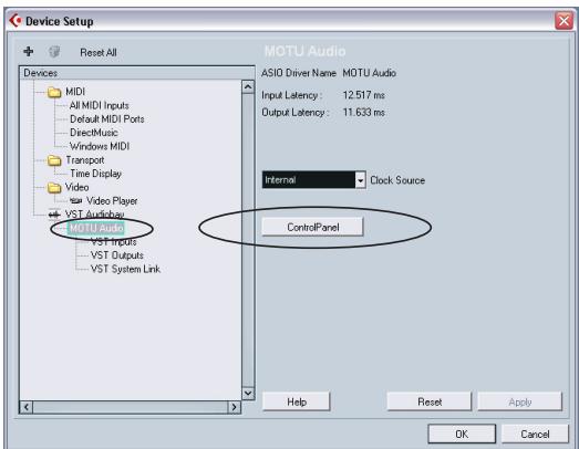 MOTU 8PRE - ACCÉS AUX PARAMÉTRES DE LA 8PRE - 1