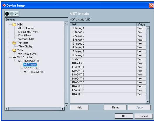 MOTU 8PRE - VISUALISATION ET GESTION DES ENTRÉES DE LA 8PRE - 1