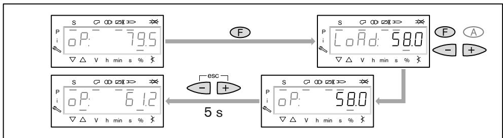 WEISHAUPT W-FM 50 - Puisssance manuelle à l'aide d'une combinaison de touches - 1