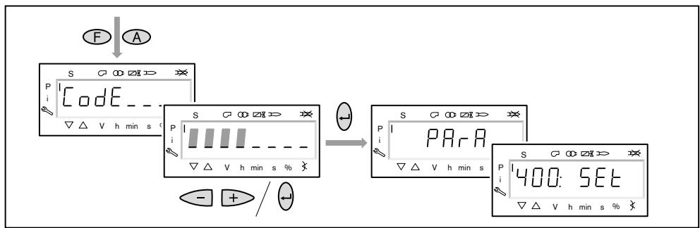 WEISHAUPT W-FM 54 - Entrer le mot de passer - 1