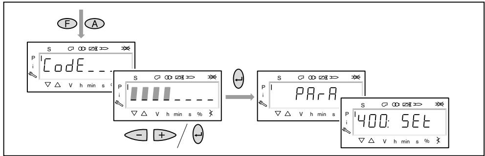 WEISHAUPT W-FM 54 - Entrer le mot de passer - 1