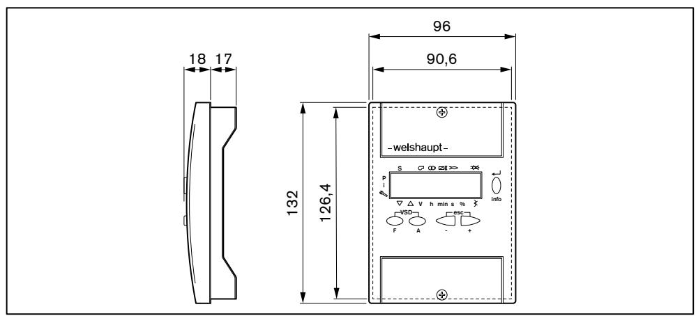 WEISHAUPT W-FM 54 - Unité d'affichage et de programmation - 1