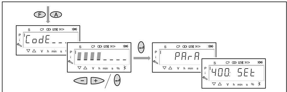 WEISHAUPT W-FM50 - Entrer le mot de passer - 1