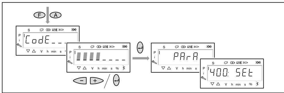 WEISHAUPT W-FM50 - Entrer le mot de passer - 1