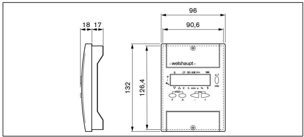 WEISHAUPT W-FM50 - Unité d'affichage et de programmation - 1
