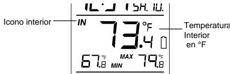 LA CROSS TECHNOLOGY WS-9037U-IT - VISUALIZATION DE LA TEMPERATUREA EN INTERIORES: - 1