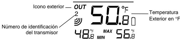 LA CROSS TECHNOLOGY WS-9037U-IT - VISUALIZATION DE LA TEMPERATURA EN EXTERIORES: - 1