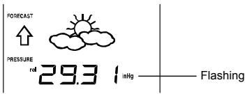 LA CROSS TECHNOLOGY WS-9037U-IT - RELATIVE AIR PRESSURE VALUE SETTING - 1