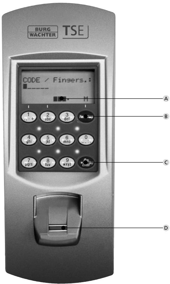 BURG WACHTER TSE 6102 - Fonction de la clé de secours (à l'extérieur) - 2