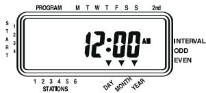 ORBIT WATERMASTER - Set the Time of Day and Date - 2