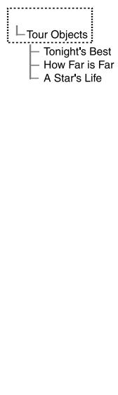 MEADE DS-2000 - Les options du Menu objets incluent: - 3