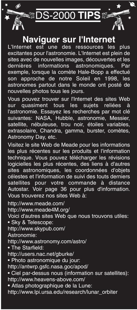 MEADE DS-2000 - Menu de configuration - 3