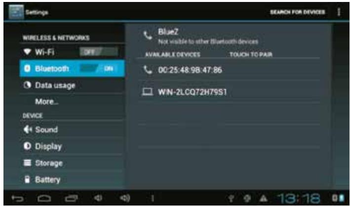 THOMSON PRESTIGE THBK1 - Mise en fonction du mode bluetooth - 1