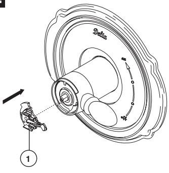 DELTA NEW MONITOR 1300-1400 - Installation et réglage de la butée anti-échaudage - 1